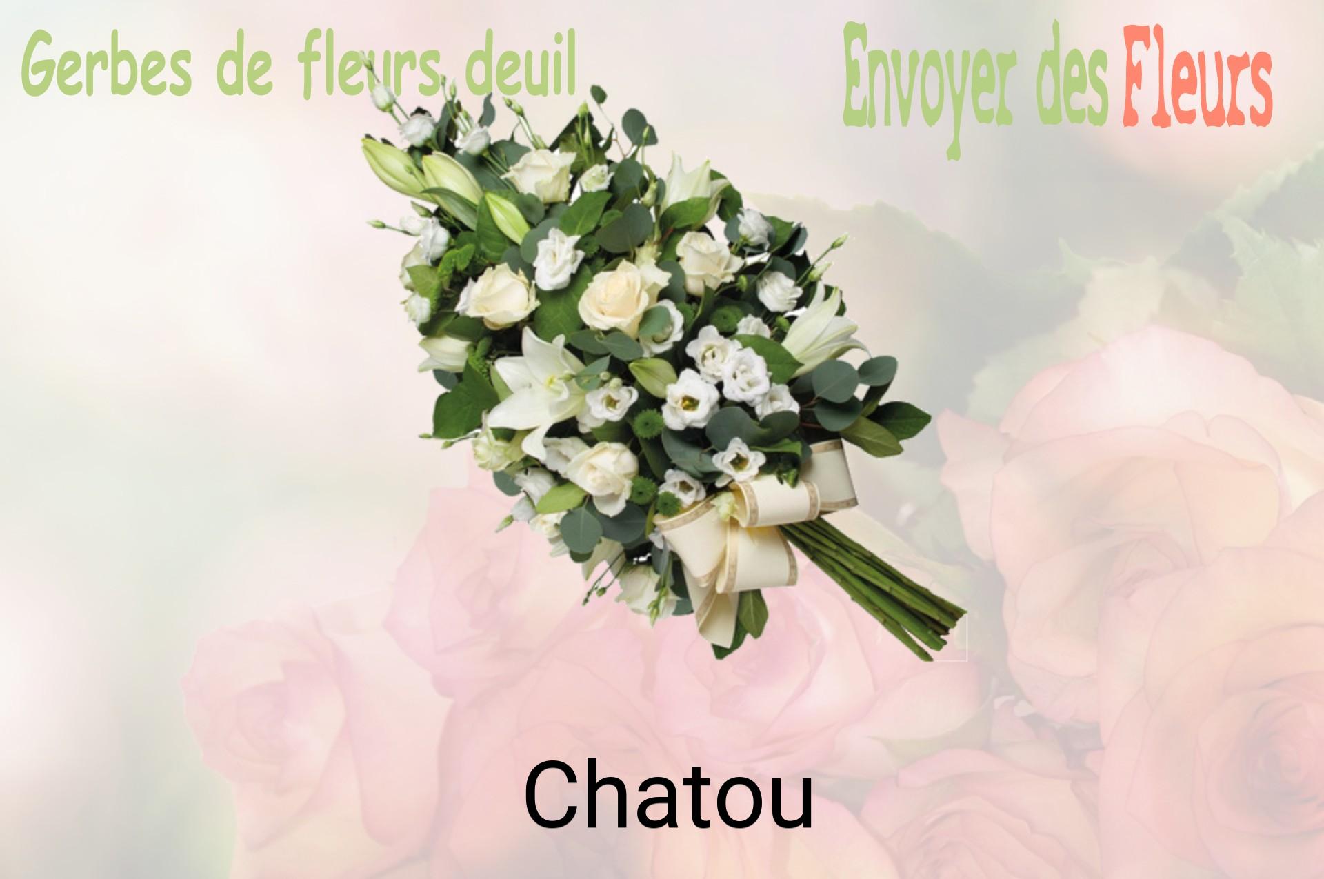 Gerbe de fleurs de deuil livrée à Chatou